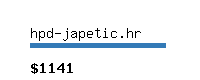 hpd-japetic.hr Website value calculator