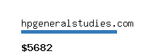 hpgeneralstudies.com Website value calculator