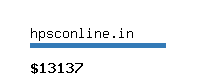 hpsconline.in Website value calculator