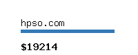 hpso.com Website value calculator