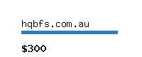 hqbfs.com.au Website value calculator