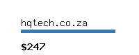 hqtech.co.za Website value calculator