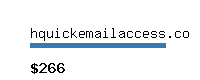 hquickemailaccess.co Website value calculator