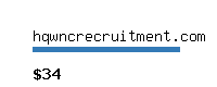 hqwncrecruitment.com Website value calculator