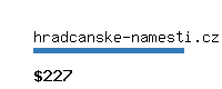 hradcanske-namesti.cz Website value calculator