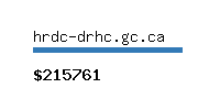 hrdc-drhc.gc.ca Website value calculator