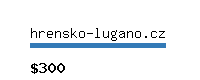 hrensko-lugano.cz Website value calculator