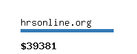 hrsonline.org Website value calculator