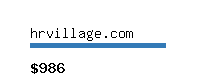 hrvillage.com Website value calculator