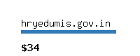 hryedumis.gov.in Website value calculator