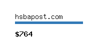 hsbapost.com Website value calculator