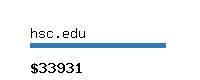 hsc.edu Website value calculator