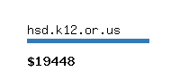 hsd.k12.or.us Website value calculator