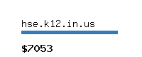 hse.k12.in.us Website value calculator