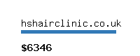 hshairclinic.co.uk Website value calculator