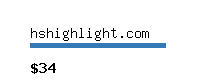 hshighlight.com Website value calculator