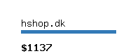 hshop.dk Website value calculator