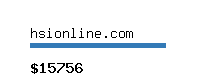 hsionline.com Website value calculator