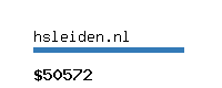 hsleiden.nl Website value calculator