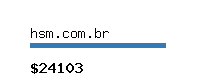 hsm.com.br Website value calculator