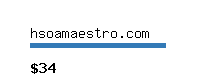 hsoamaestro.com Website value calculator