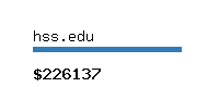 hss.edu Website value calculator