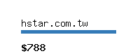 hstar.com.tw Website value calculator