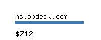 hstopdeck.com Website value calculator
