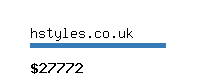 hstyles.co.uk Website value calculator