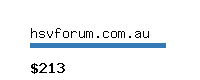 hsvforum.com.au Website value calculator