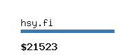 hsy.fi Website value calculator