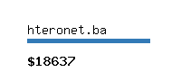 hteronet.ba Website value calculator
