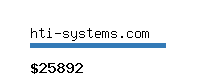 hti-systems.com Website value calculator