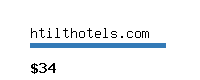 htilthotels.com Website value calculator