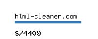 html-cleaner.com Website value calculator