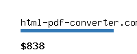 html-pdf-converter.com Website value calculator