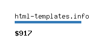 html-templates.info Website value calculator