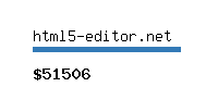 html5-editor.net Website value calculator