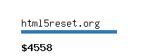 html5reset.org Website value calculator