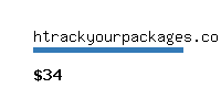 htrackyourpackages.co Website value calculator