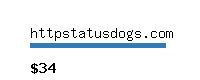 httpstatusdogs.com Website value calculator