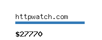 httpwatch.com Website value calculator