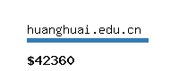 huanghuai.edu.cn Website value calculator