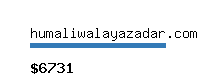 humaliwalayazadar.com Website value calculator