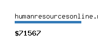 humanresourcesonline.net Website value calculator