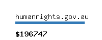 humanrights.gov.au Website value calculator