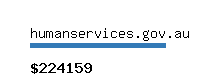 humanservices.gov.au Website value calculator