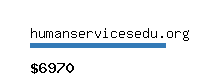 humanservicesedu.org Website value calculator