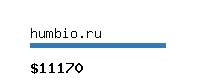 humbio.ru Website value calculator