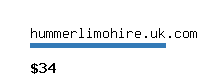 hummerlimohire.uk.com Website value calculator